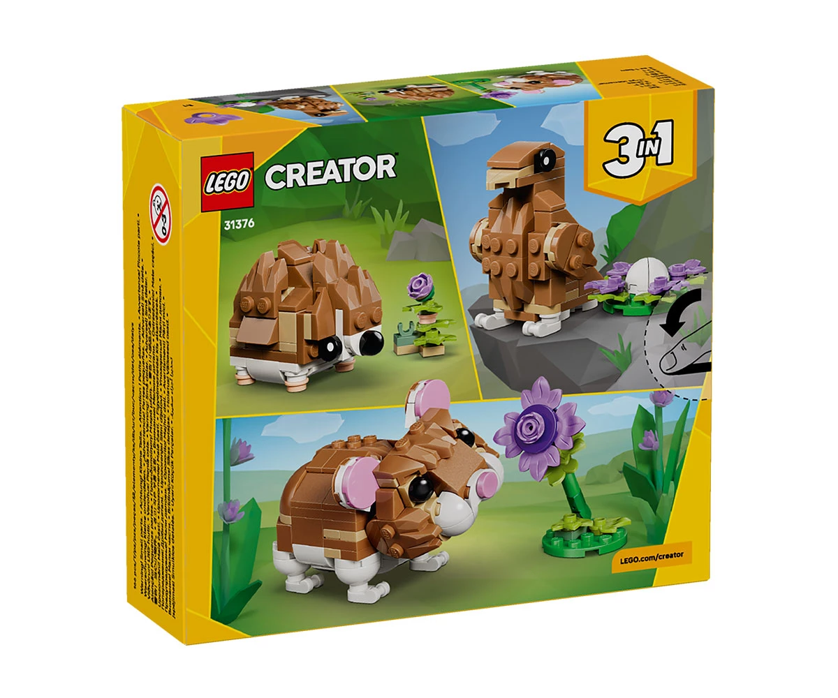 Детски комплект за игра LEGO® Creator 31376 - Сладък хамстер с цвете thumb 2 LEGO® Creator 31376 - Cute Hamster With A Flower thumb 2