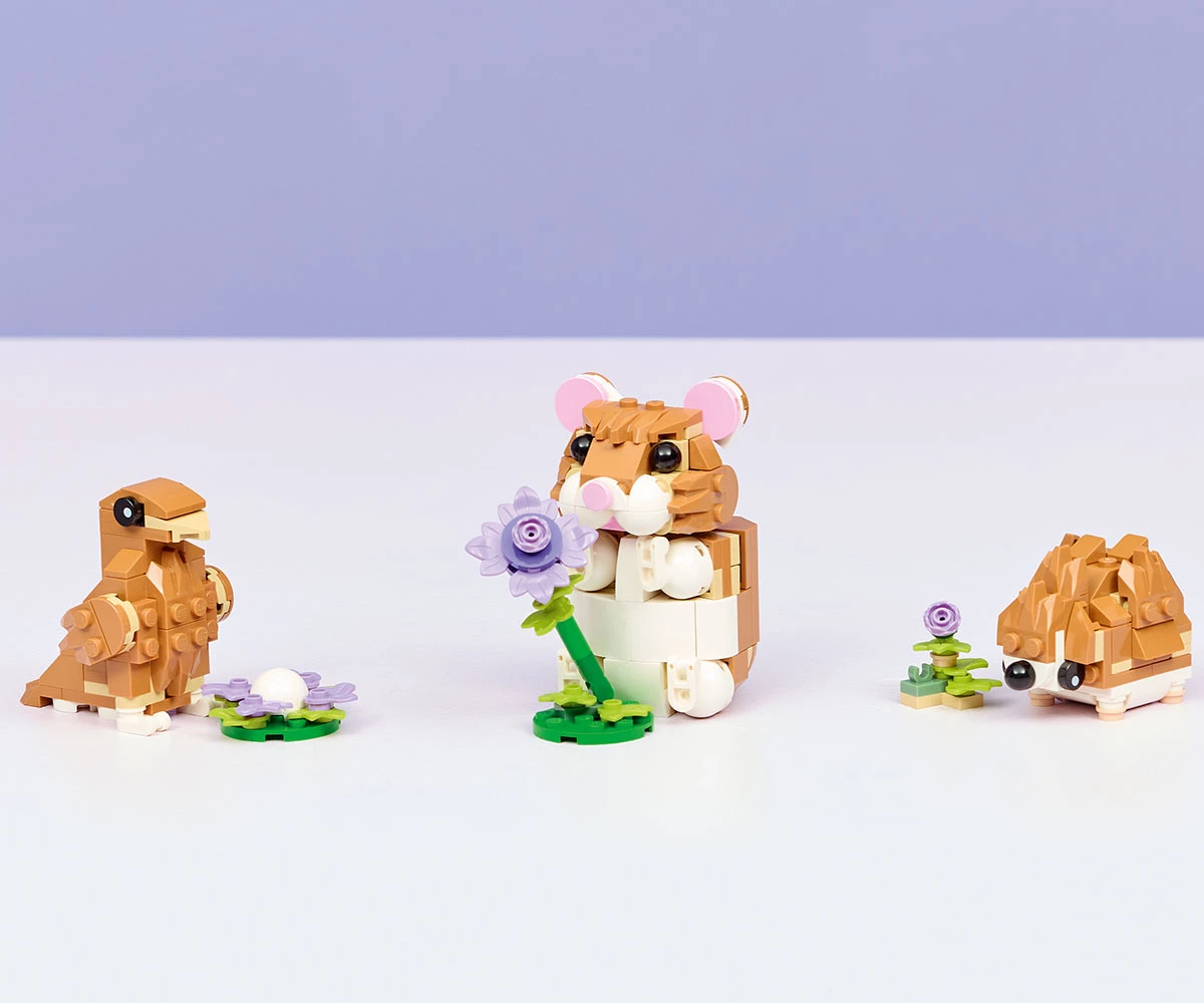 Детски комплект за игра LEGO® Creator 31376 - Сладък хамстер с цвете thumb 8 LEGO® Creator 31376 - Cute Hamster With A Flower thumb 8
