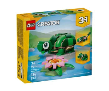 Детски комплект за игра LEGO® Creator 31377 – Костенурка с цвят на водна лилия