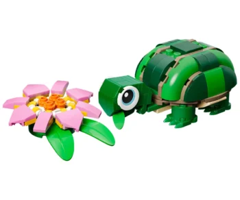 Детски комплект за игра LEGO® Creator 31377 – Костенурка с цвят на водна лилия