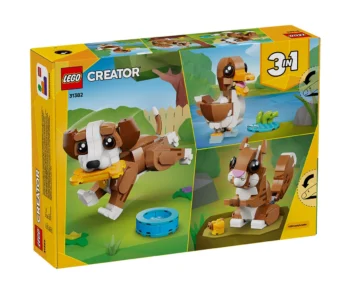 Детски комплект за игра LEGO® Creator 31382 – Сладки животни: игриво кученце