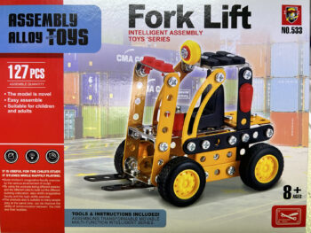 Голям метален модел мотокар Fork Lift от 127 части