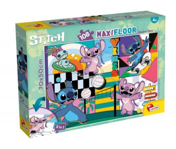 Пъзел, Lisciani, Stitch, Лило и Стич, Двулицев пъзел 108 части