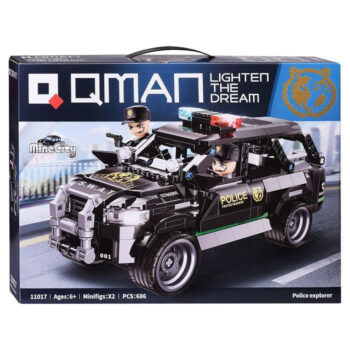 Конструктор, Qman, MineCity, Полицейски автомобил, 686 части