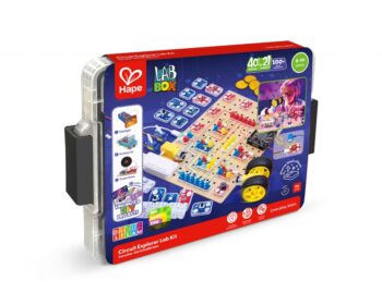 Образователен комплект, Hape, LabBox, Лаборатория за изследване на вериги, 95 части