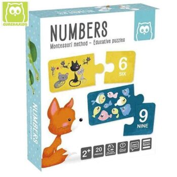 Eurekakids Детски пъзел Числа 20 части Montessori EU483024