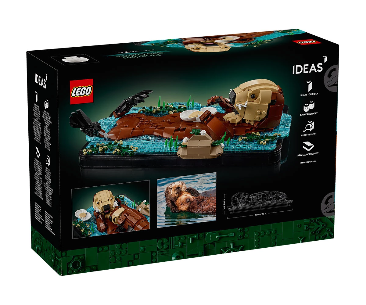 Детски комплект за игра LEGO® Ideas 21366 - Mорски видри thumb 2 LEGO® Ideas 21366 - Floating Sea Otters thumb 2