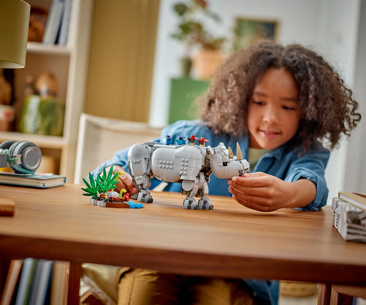 Детски комплект за игра LEGO® Creator 31171 - Диви животни: Величествен носорог с птици thumb 10 LEGO® Creator 31171 - Wild Animals: Majestic rhino with birds thumb 10