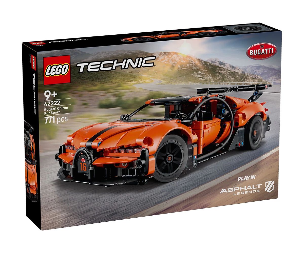 Детски комплект за игра LEGO® Technic 42222 - Спортна хиперкола BUGATTI Bugatti Chiron PUP Sport LEGO® Technic 42222 - Bugatti Chiron Pur Sport Hypercar