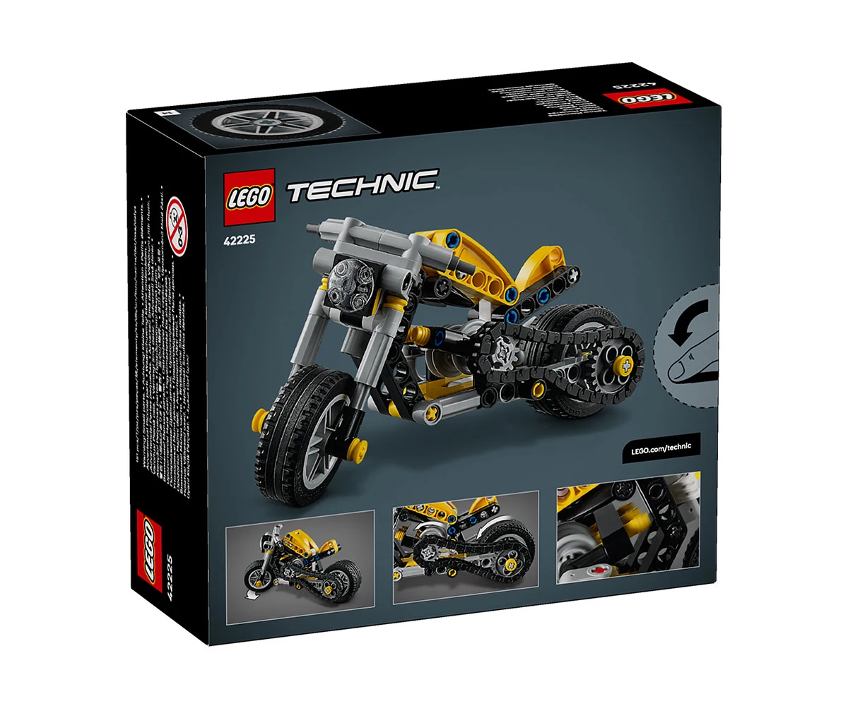 Детски комплект за игра LEGO® Technic 42225 - Жълт мотоциклет thumb 2 LEGO® Technic 42225 - Yellow Motorcycle thumb 2