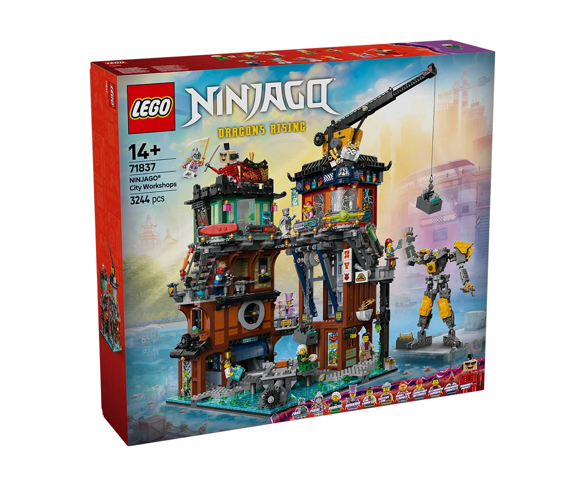 Детски комплект за игра LEGO® NINJAGO 71837 - Работилници в NINJAGO® City LEGO® NINJAGO 71837 - NINJAGO® City workshops