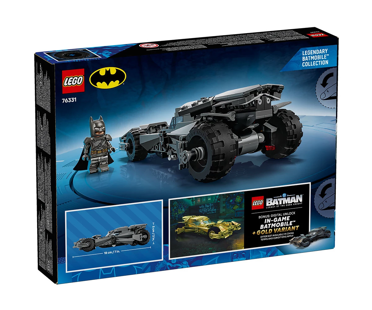 Детски комплект за игра LEGO® DC Comics Super Heroes 76331 - Батман срещу Супермен: Батмобил thumb 2 LEGO® DC Comics Super Heroes 76331 - Batman v Superman™ Batmobile™ thumb 2