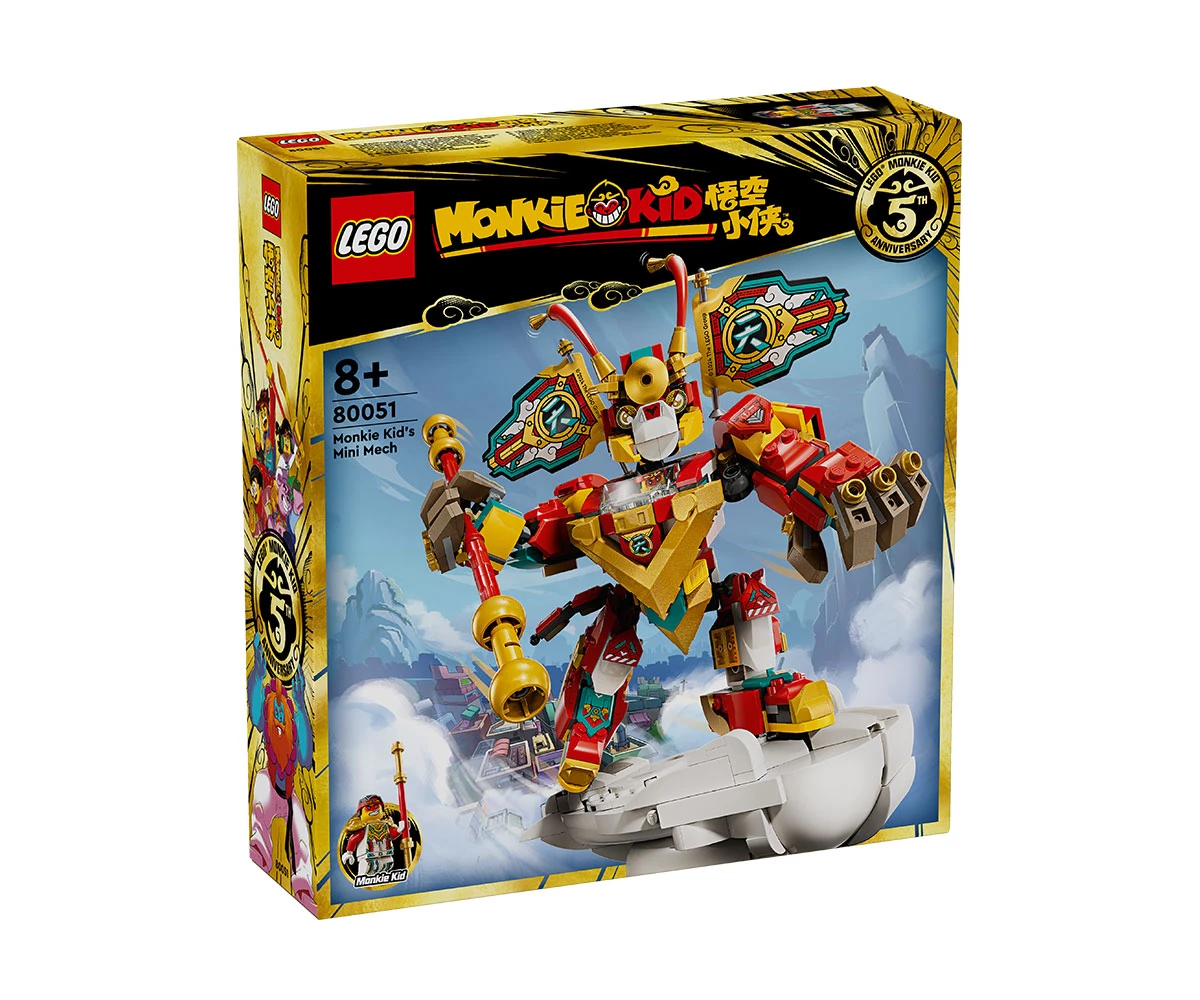 Детски комплект за игра LEGO® Monkie Kid™ 80051 - Мини роботът на Monkie Kid LEGO® Monkie Kid™ 80051 - Monkie kid's mini mech