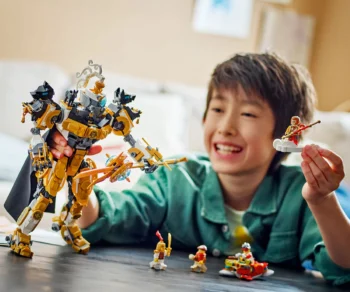 Детски комплект за игра LEGO® Monkie Kid™ 80065 – Небесният робот на Erlang