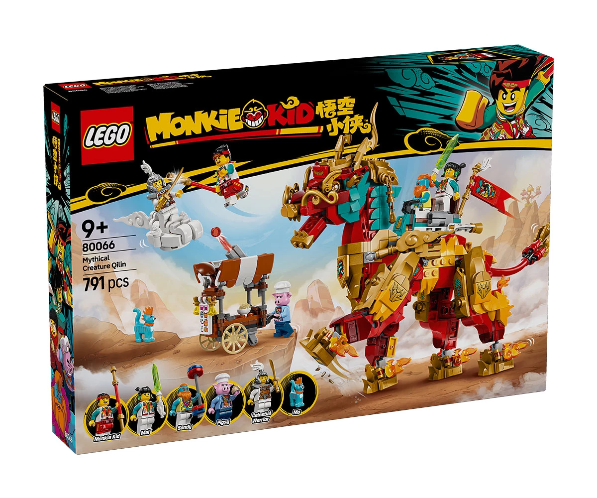 Детски комплект за игра LEGO® Monkie Kid™ 80066 - Митично създание Цилин LEGO® Monkie Kid™ 80066 - Mythical creature Qilin