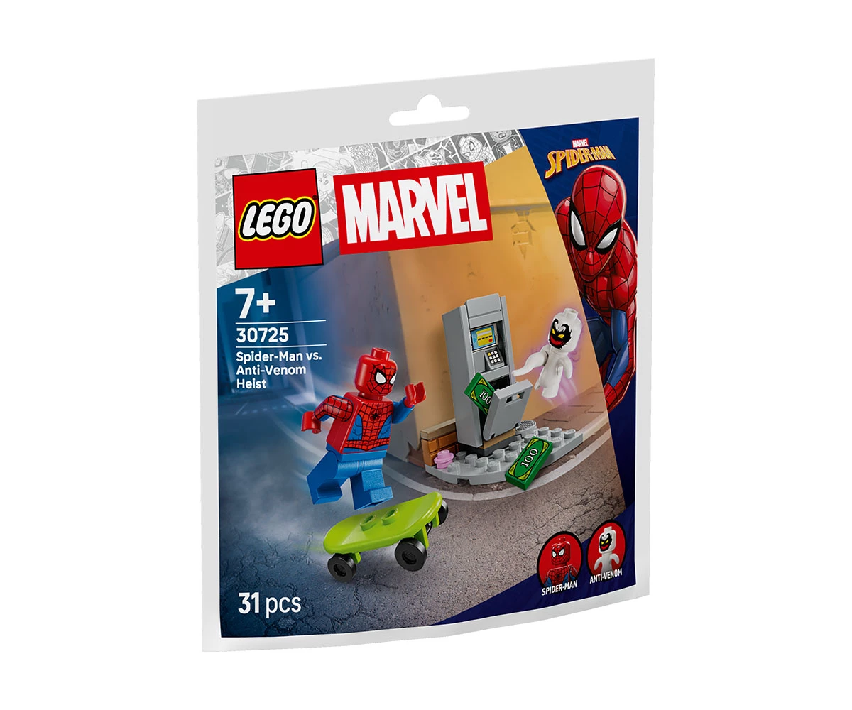 Детски комплект за игра LEGO® DC Comics Super Heroes 30725 - Спайдърмен срещу Анти-Венъм: Обир LEGO® DC Comics Super Heroes 30725 - Spider-Man vs. Anti-Venom heist