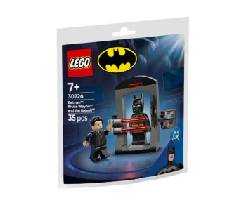 Детски комплект за игра LEGO® DC Comics Super Heroes 30726 – Батман: Брус Уейн и бат-костюмът