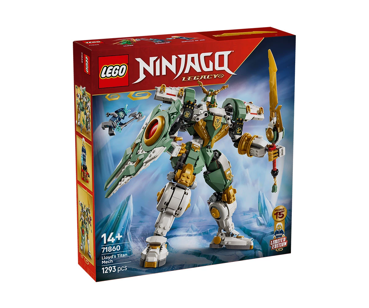 Детски комплект за игра LEGO® NINJAGO 71860 - 15-та годишнина: Роботът-титан на Лойд LEGO® NINJAGO 71860 - Lloyd's Titan Mech 15th Anniversary