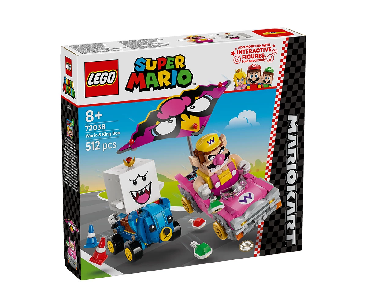 Детски комплект за игра LEGO® Super Mario™ 72038 - Mario Kart™ – Wario и King Boo LEGO® Super Mario™ 72038 - Mario Kart™ – Wario и King Boo