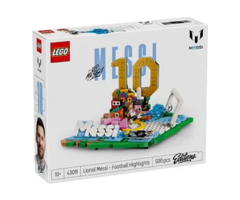 Детски комплект за игра LEGO® Editions 43011 – Лионел Меси – футболни акценти