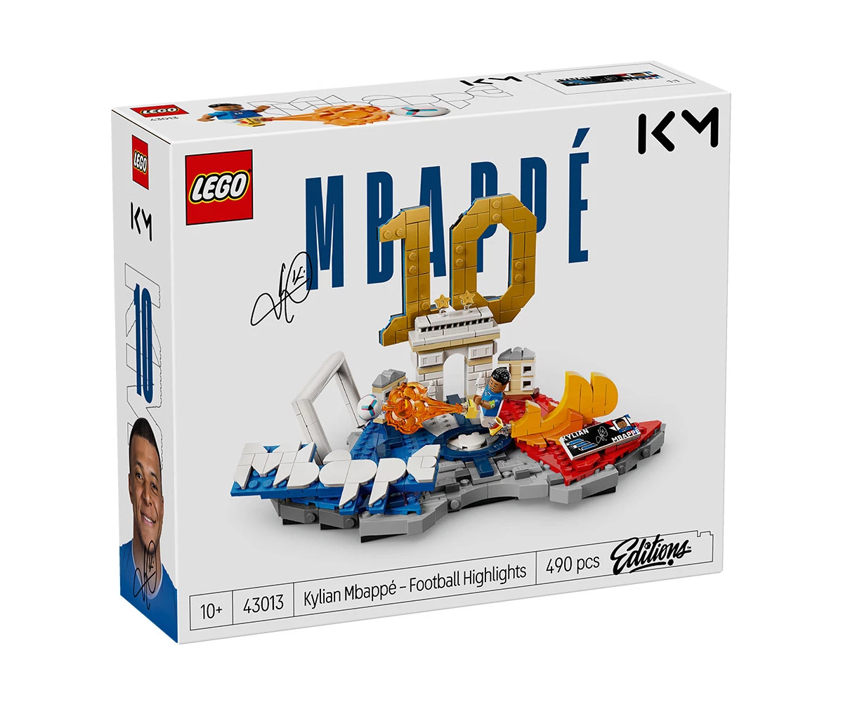 Детски комплект за игра LEGO® Editions 43013 - Килиан Мбапе - футболни акценти LEGO® Editions 43013 - Kylian Mbappé - Soccer Highlights