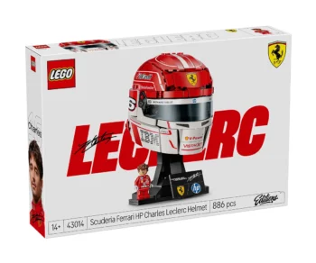 Детски комплект за игра LEGO® Editions 43014 – Каска на Чарлз Льоклер от Scuderia Ferrari HP