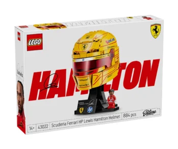 Детски комплект за игра LEGO® Editions 43022 – Каска на Луис Хамилтън от отбора на Scuderia Ferrari HP