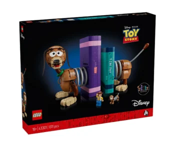 Детски комплект за игра LEGO® Disney™ 43301 – Играта на играчките: Подпори за книги с кучето Слинки