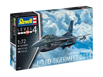 Сглобяем модел, Revell, Изтребител Lockheed Martin F-16D Tigermeet 2014, 130 части