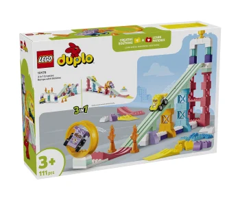 Детски комплект за игра LEGO® DUPLO® 10478 – 3 в 1 Креативни рампи с превозни средства