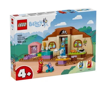 Детски комплект за игра LEGO® Bluey 11221 – На училище с Ръсти и Блуи