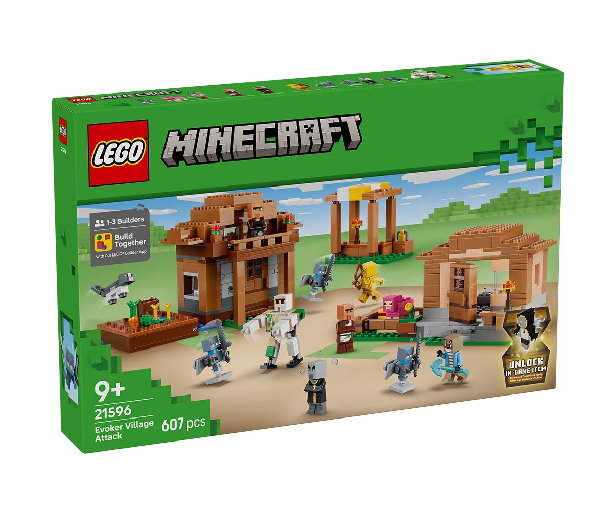 Детски комплект за игра LEGO® Minecraft 21596 - Атака на селището на заклинателите LEGO® 21596 - Evoker Village Attack