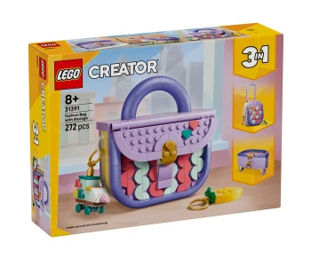 Детски комплект за игра LEGO® Creator 31391 – Модна арт чанта с място за съхранение