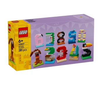 Детски комплект за игра LEGO® Iconic 40807 – Цифри за рожден ден
