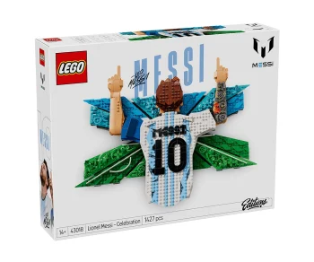 Детски комплект за игра LEGO® Editions 43018 – Лионел Меси – празник