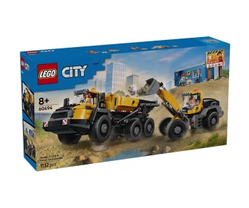 Детски комплект за игра LEGO® City 60494 – Самосвал и товарач с челно товарене
