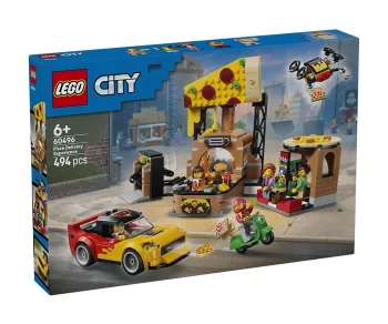 Детски комплект за игра LEGO® City 60496 – Доставка на пица с превозни средства