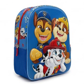 Детска 3D раница за момче Пес Патрул (Paw Patrol), синя, 30 см