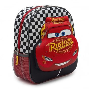 Детска 3D раница за момче Маккуин от Колите (Disney Cars), червена, 30 см