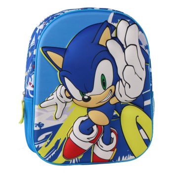 Раница за детска градина Sonic за момче с 3D дизайн