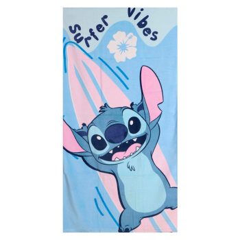 Детска плажна кърпа Стич (Stitch) за момче и момиче, 100% памук, 70 x 140 см