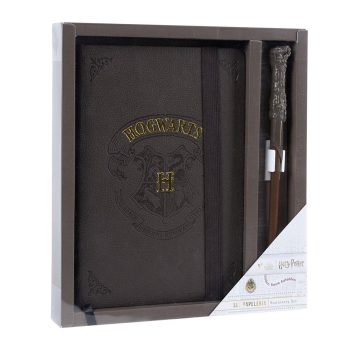 Ученически комплект Harry Potter – Hogwarts, подаръчен магически комплект Хари Потър от тефтер и химикал