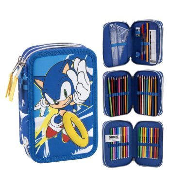 Троен пълен несесер с аксесоари Sonic