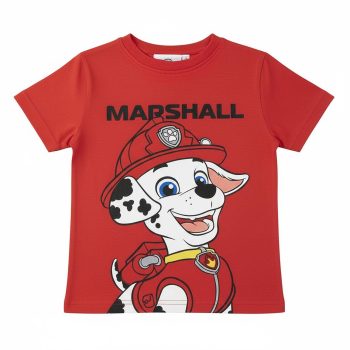 Памучна детска тениска с Маршъл (Marshall) от Пес Патрул за момче