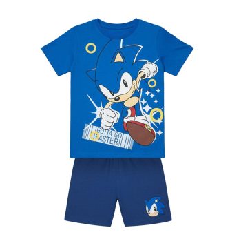 Детски памучен комплект Соник (Sonic) за момче от две части