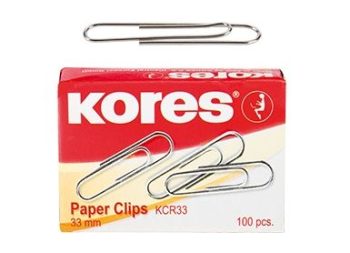 Кламери KORES 25 mm, 100 бр. в кутийка