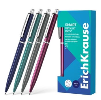 Автоматична химикалка ErichKrause® Smart Metallic 0.7 mm