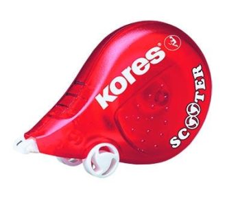Лентов коректор KORES Scooter 8 m x 4.2 mm, кутия 10 бр.