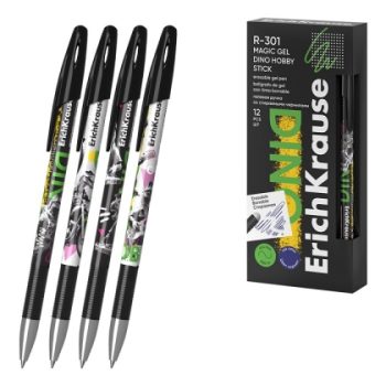 Изтриваема гел химикалка ErichKrause® R-301 Magic Gel Stick Dino Hobby 0.5 мм