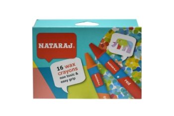 Восъчни пастели Nataraj 16 цвята, 9 см. /Ø8mm